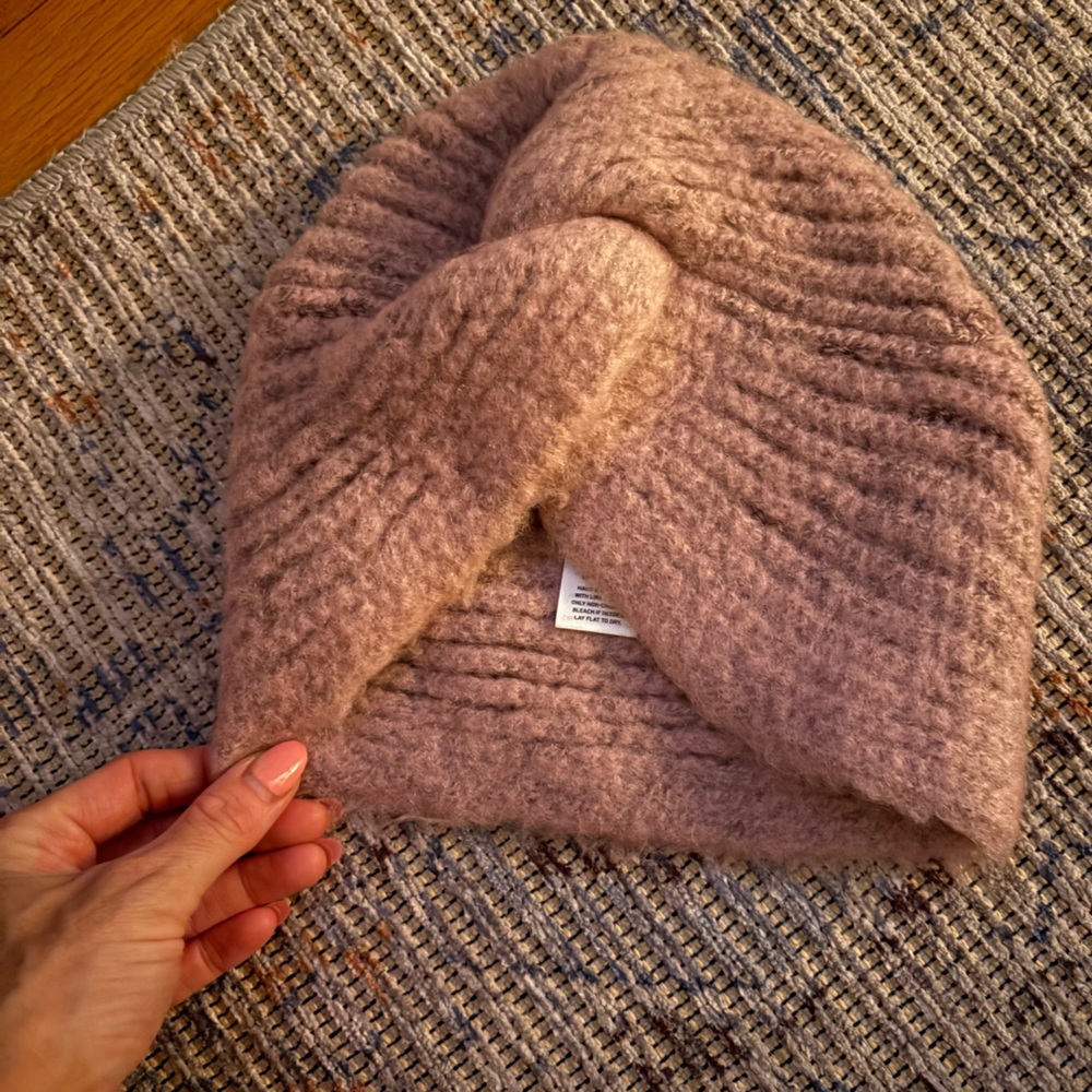 Something Navy Mauve Knit hat